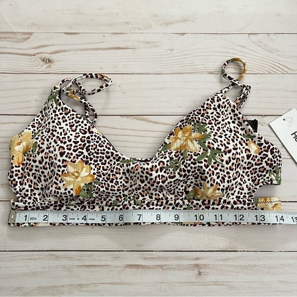 Hurley Jungle Cat Animal Print Bikini Set Size Large Women - Picture 13 of 14